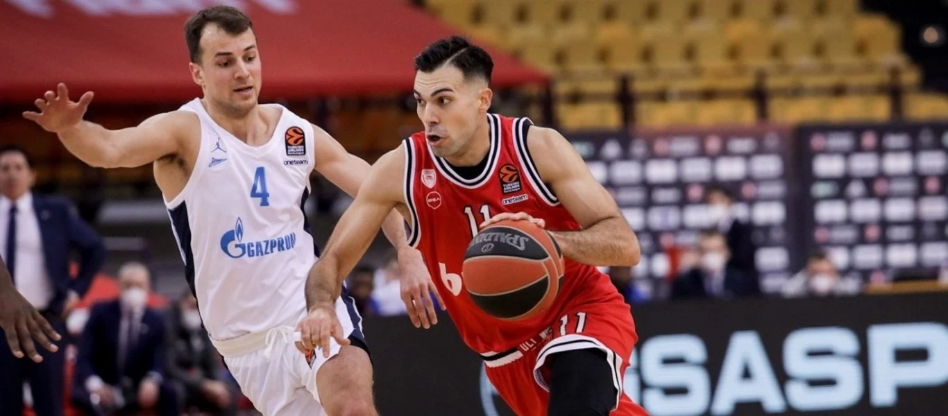 Ολυμπιακός-Ζενίτ 75-61: Ανατροπή από τα... παλιά για τους Πειραιώτες